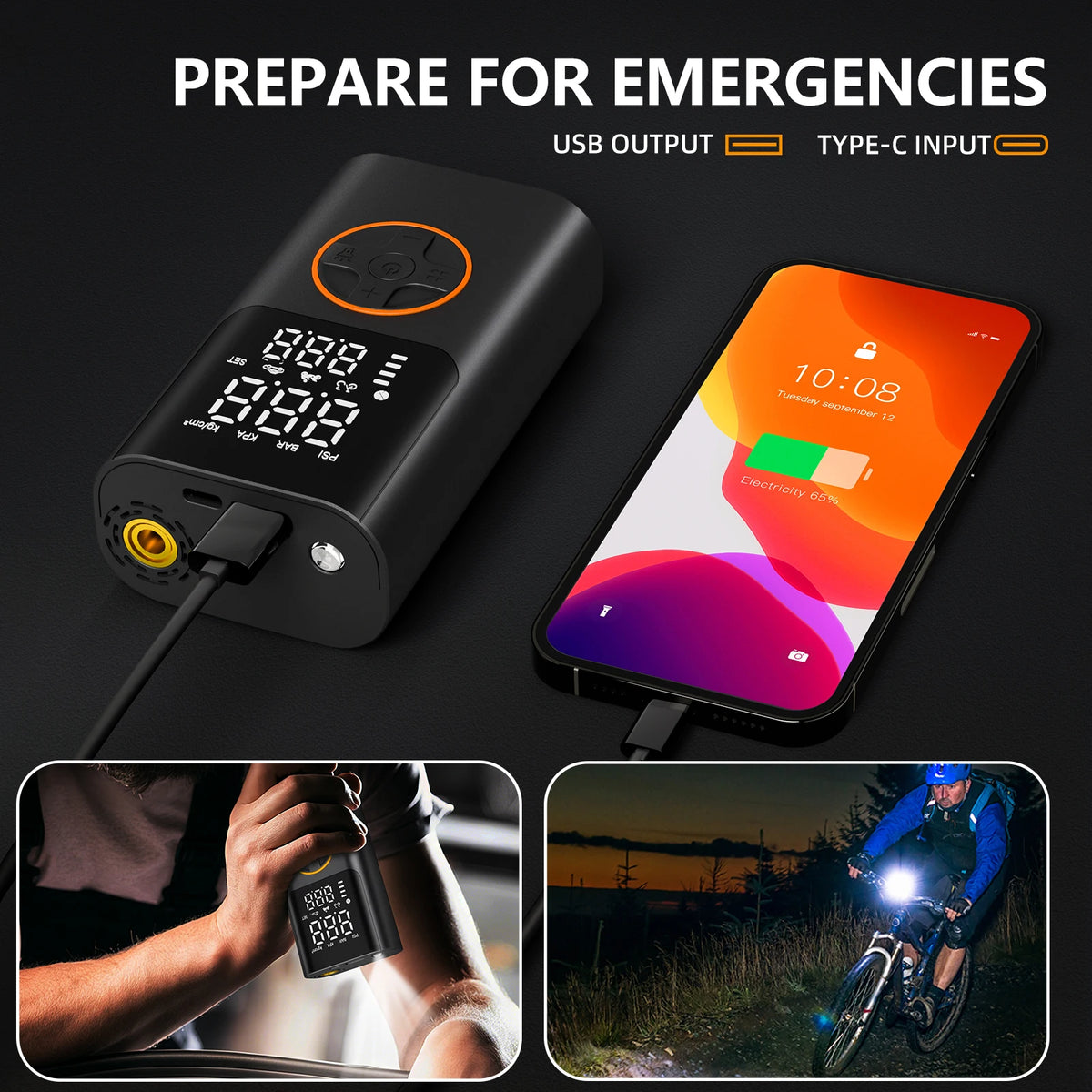 Portable Digital Tire Inflator Air Pump