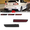 LED rear bumper reflector lights with sequential turn signal for Mitsubishi Lancer Evolution X