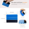 Blue square with flannel squeegee tool for smooth application of vinyl wrap or window tint