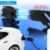 A DC CCS2 charging gun is shown connecting to a vehicle for electric vehicle charging.