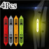 Four reflective warning decals for car door open safety