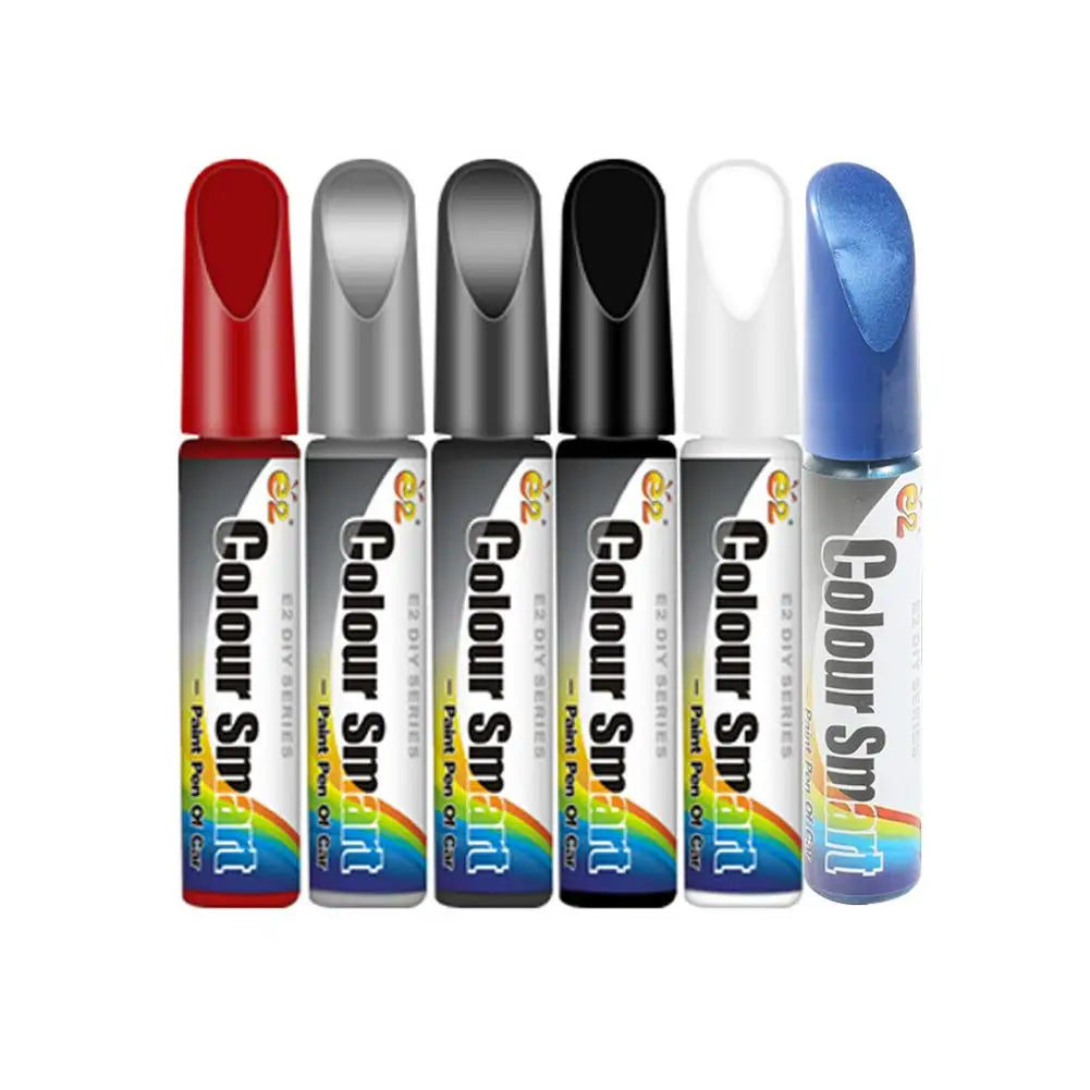 A set of twelve Colour Smart paint pens in various shades and tips.