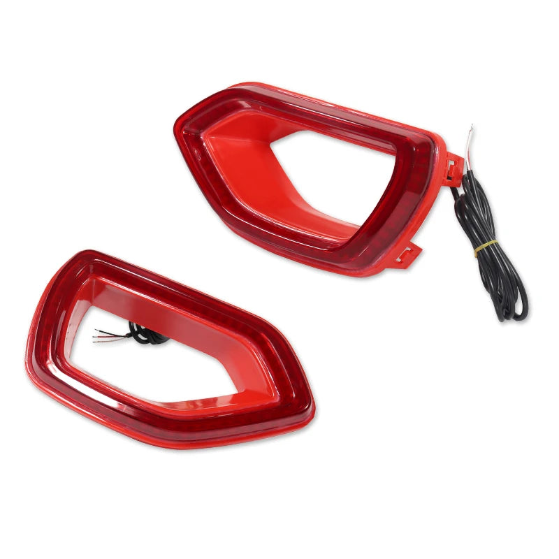 Red switchback LED grill lights designed for a Dodge Charger