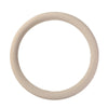 A beige silicone steering wheel cover with a smooth, circular shape.